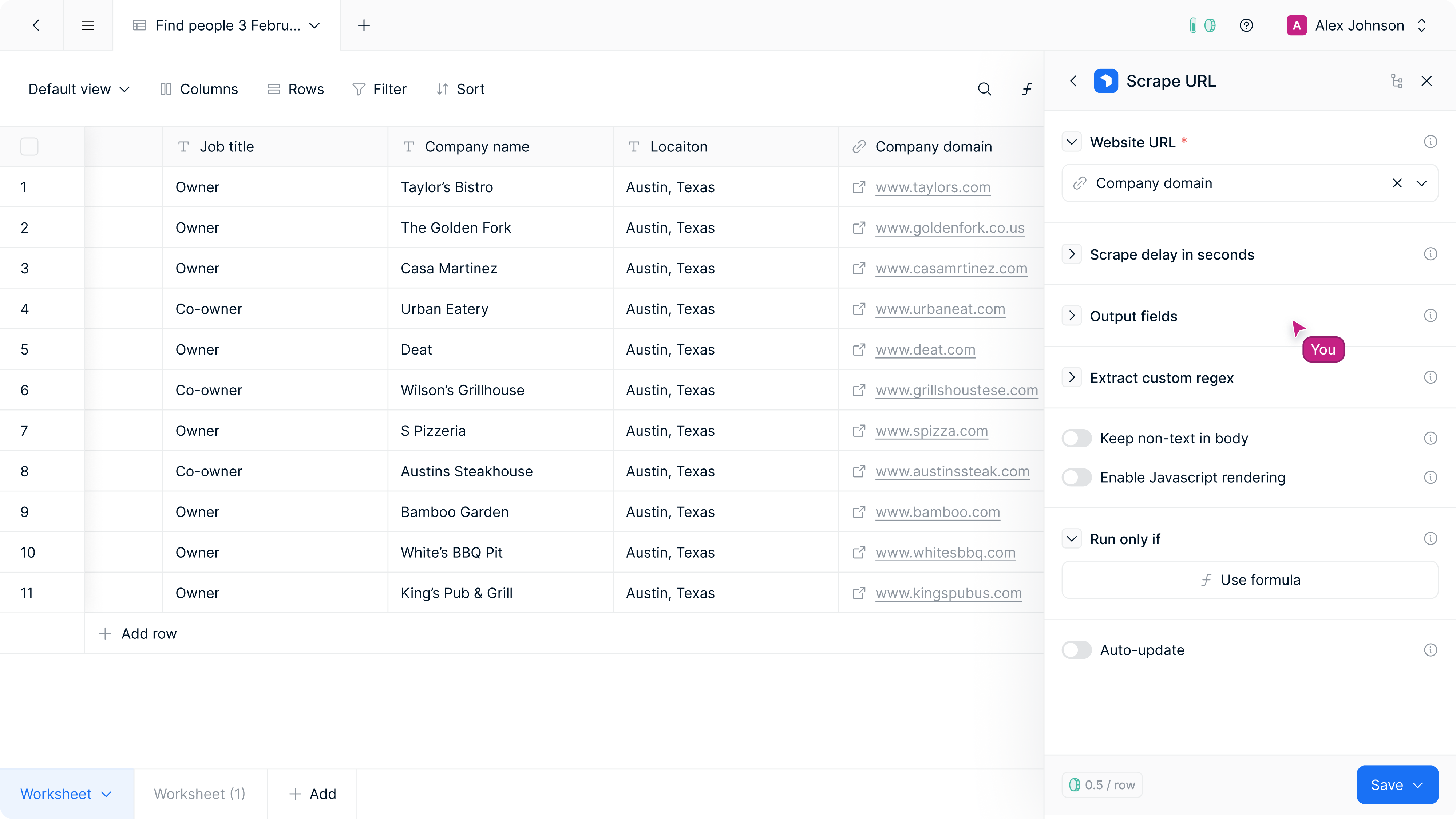 Quickly extract lead data from URL without manual effort